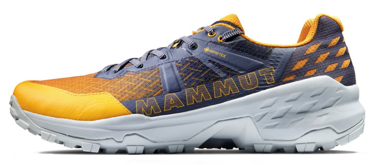 Mammut Trail-Laufschuhe Sertig II Low GTX (Multifunktion, wasserdicht) marineblau/gelb Herren